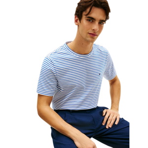 Tommy Hilfiger Stripe Flag Embroidery Crew Neck T-Shirt